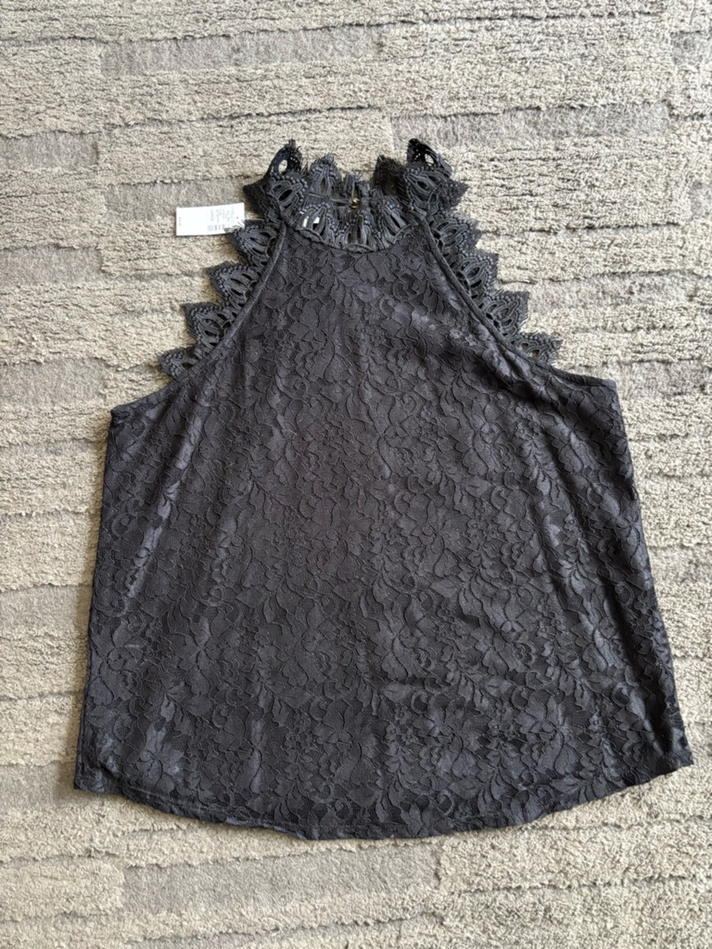 Maurices Black Lace High-Neck Camisole